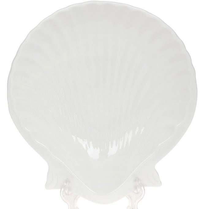 

Набор 3 фарфоровых блюда White City Shell 23см Bona DP78865