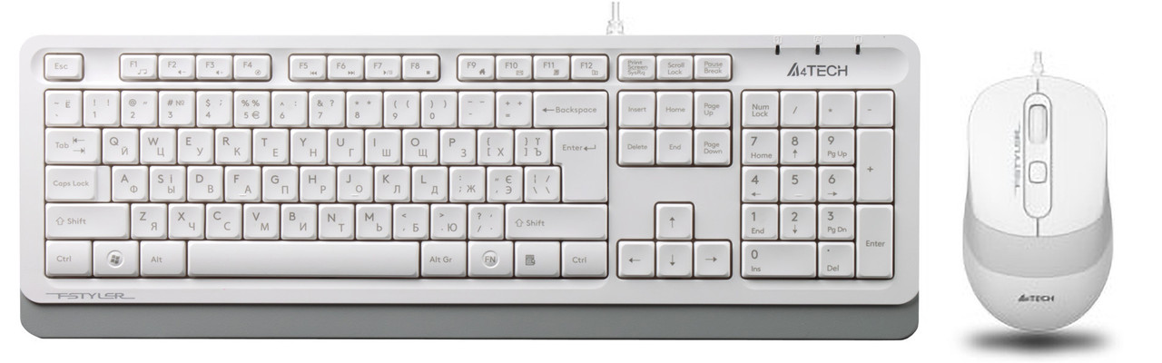 

Комплект клавиатура и мышка A4Tech F1010 Fstyler grey