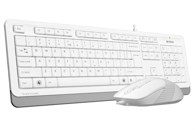 

Комплект проводной клавиатура и мышка A4Tech F1010 Fstyler white