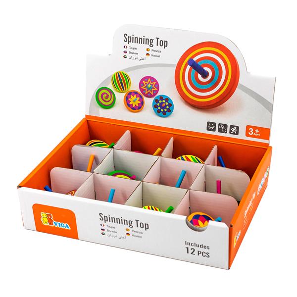 

Дерев'яна іграшка Viga Toys Дзиґа (53906)