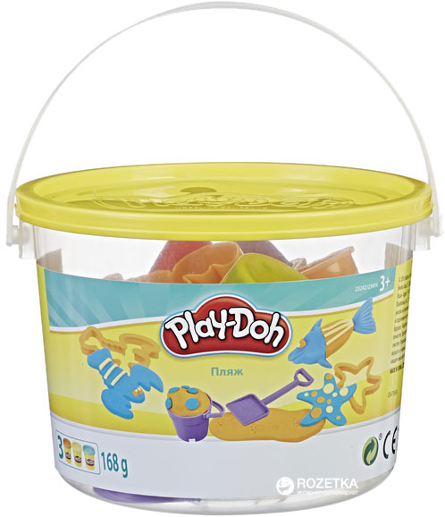 

Набор пластилина Hasbro Play-Doh ведерко Beach (23414_23242)