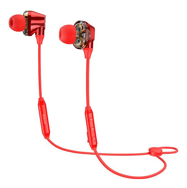 

Наушники беспроводные Baseus Encok S10 Dual Moving-Сoil Красный (NGS10-09)