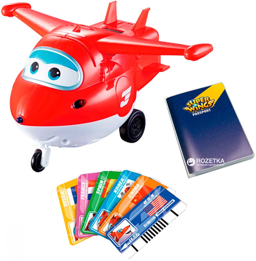 

Интерактивная игрушка Super Wings Jett с карточками (YW710410)