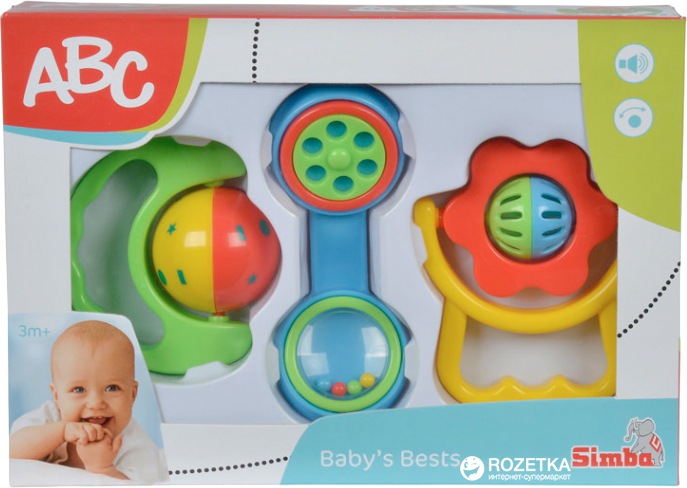 

Набор погремушек Simba Toys 3 шт (4018066)