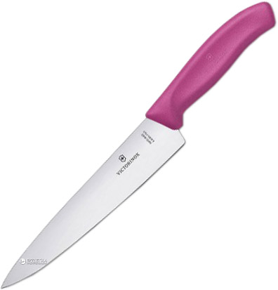 

Кухонный нож Victorinox SwissClassic Carving 190 мм Pink (68006.19L5B)