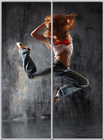 

Шкаф купе Luxe Studio Стандарт-1 Фотопечать Disco-2 1100x2000x450 двухдверный (9038)