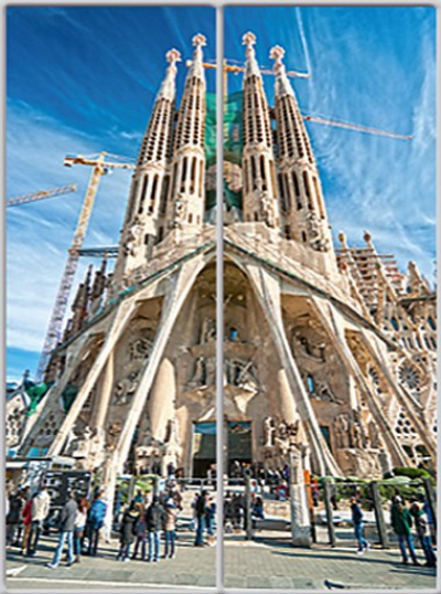 

Шкаф купе Luxe Studio Стандарт-1 Фотопечать Архитектура-28 1800x2200x450 двухдверный