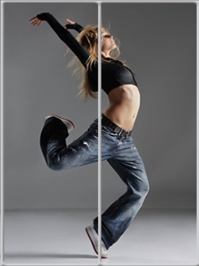 

Шкаф купе Luxe Studio Стандарт-1 Фотопечать Disco 1100x2100x450 двухдверный