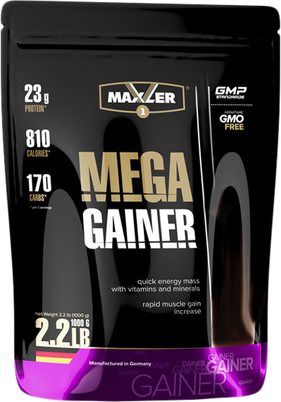 

Гейнер Maxler Mega Gainer 1 кг Клубника (4014871027703)