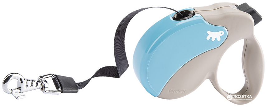 

Поводок-рулетка Ferplast Amigo Tape Mini с лентой 3 м Голубой