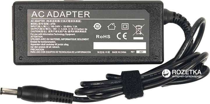Блок живлення PowerPlant для ноутбука Acer (19V 65W 3.42A) (AC65F5525)