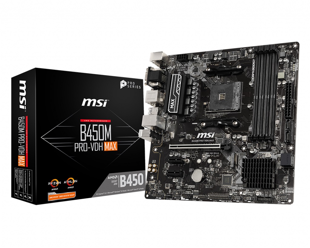 

Материнская плата MSI B450M Pro-VDH Max Socket AM4