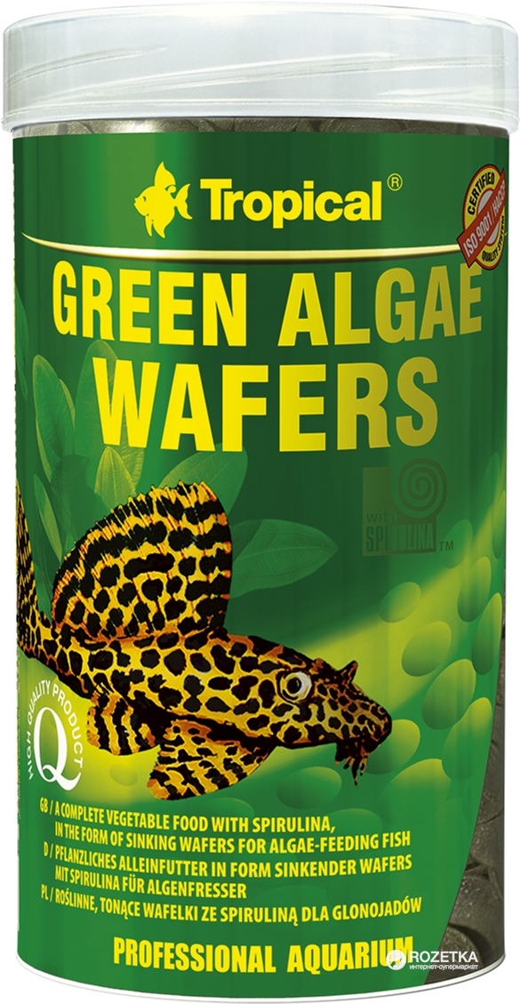 Акция на Корм Tropical Green Algae Wafers для аквариумных рыб в чипсах 250 мл (5900469664247) от Rozetka UA