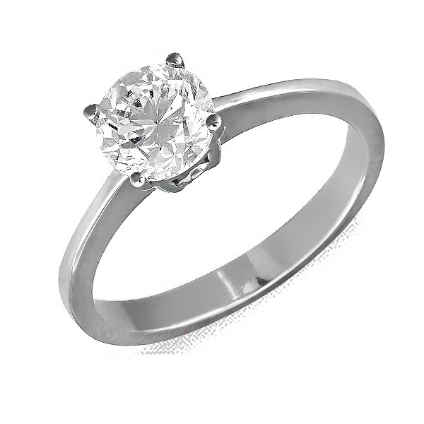 

Кольцо из белого золота с бриллиантом 076229, размер 16.5