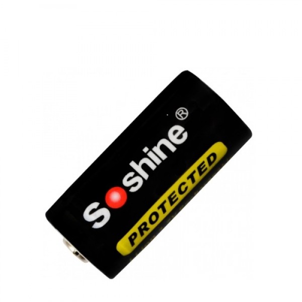 

Аккумулятор литиевый Li-Ion CR123A / 16340 Soshine 3.7V (700mAh), защищенный