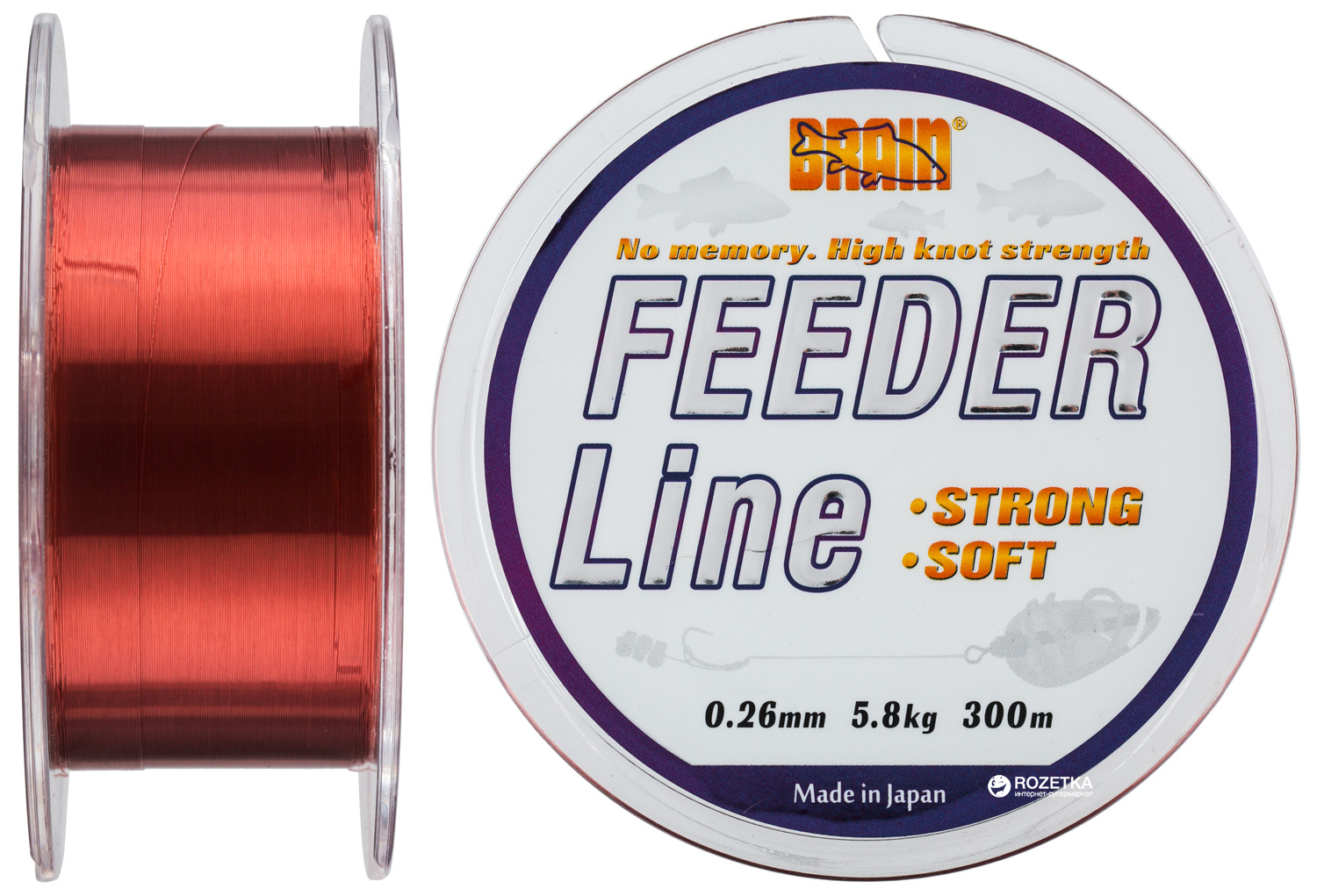 

Леска Brain Feeder 300 м 0.26 мм 5.8 кг (18587005)