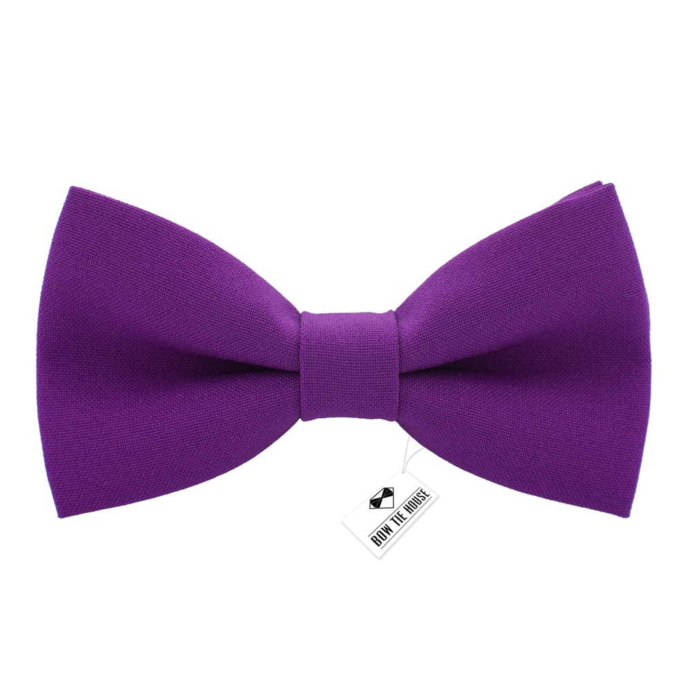 

Бабочка Bow Tie House™ большая фиолетовая Violet габардин 08111L