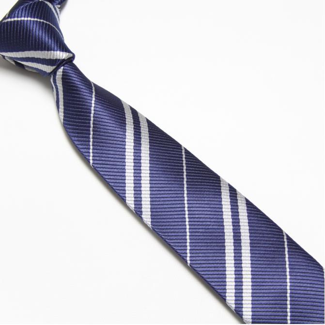 

Галстук Bow Tie House™ узкий синий в серую полосочку 03810