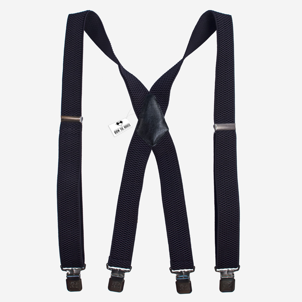

Подтяжки Bow Tie House™ черные с классическими регуляторами X4 cm 07833