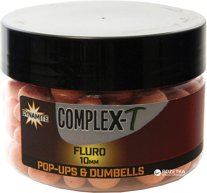 

Бойлы Dynamite Baits CompleX-T Fluoro Pop-Ups & Dumbells 10 мм 100 г (DY1097)