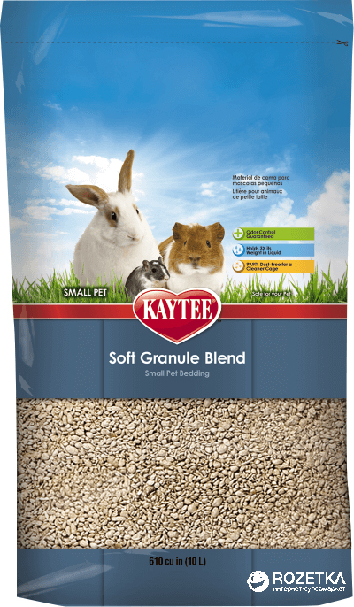 

Подстилка для грызунов Kaytee Soft Granule гранулировка мелкая Целлюлозный впитывающий 10 л