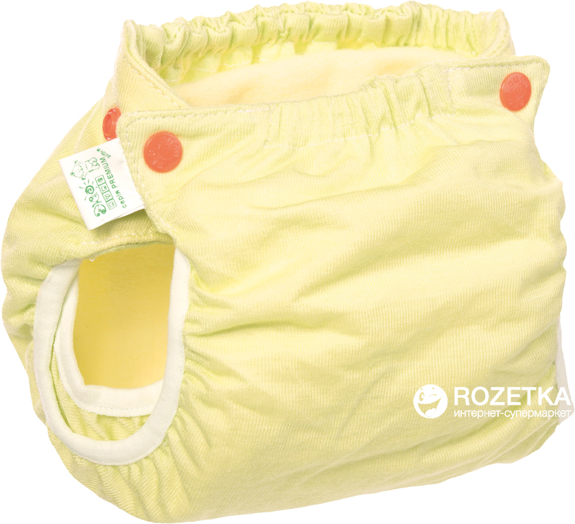 

Многоразовый подгузник Эко Пупс Active Premium 50-74 р. 5-9 кг с вкладышем Abso Maxi Желтый (ТП3ВК4-2ж)