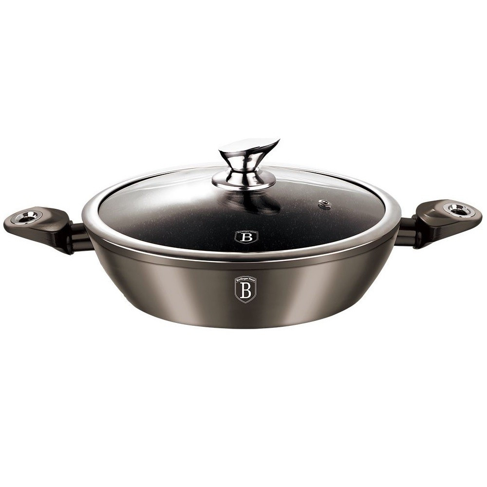 

Сотейник из алюминия с крышкой Ø28 см Carbon Metallic Line Berlinger Haus
