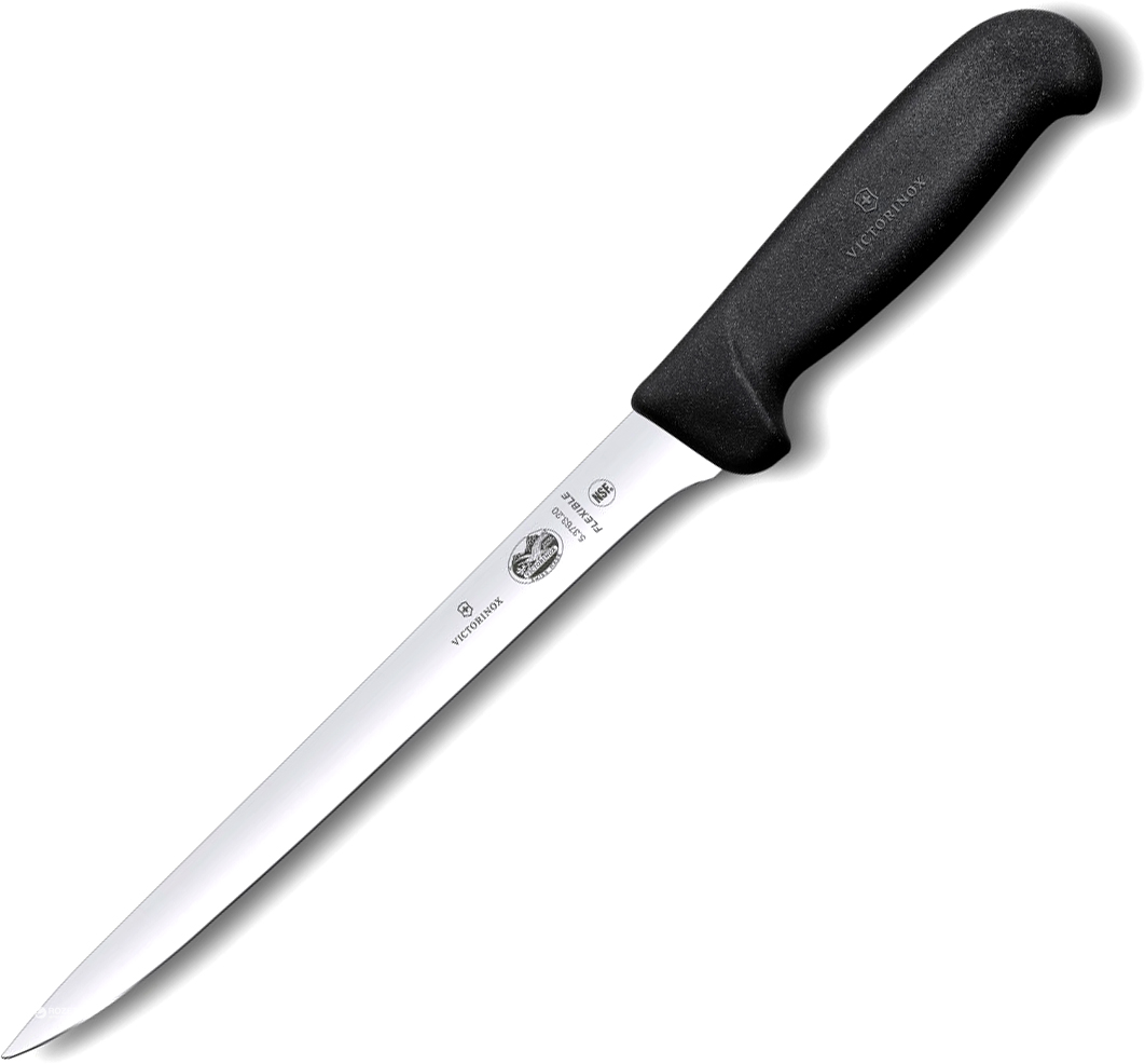

Кухонный нож Victorinox Fibrox филейный для рыбы 200 мм Black (5.3763.20)