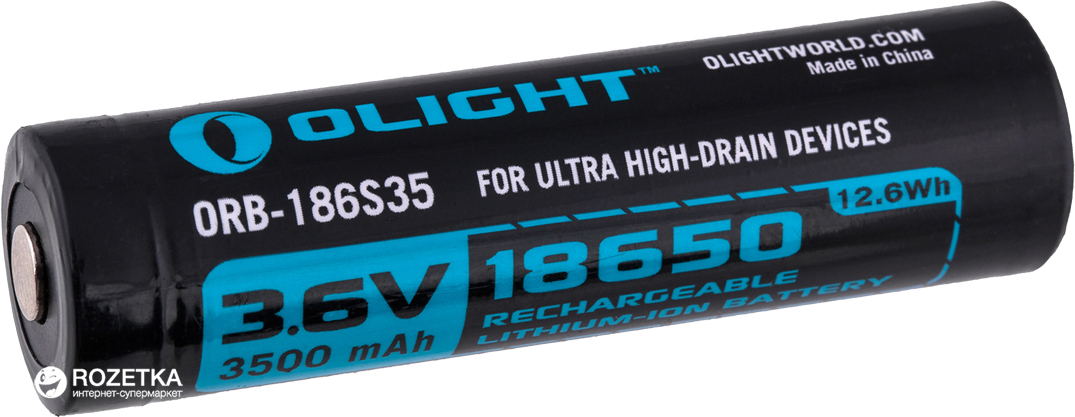 

Аккумулятор Olight 18650 HDС 3.6 В 3500 мАч (23702465)