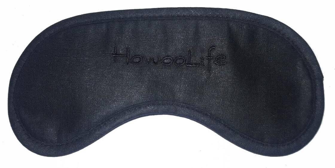

Маска для сна Howoolife из хлопка с гелевым вкладышем Черная (966-02c)