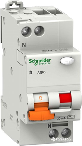 

Диференціальний автомат Schneider Electric 2 Р 40 А 30 мА тип C
