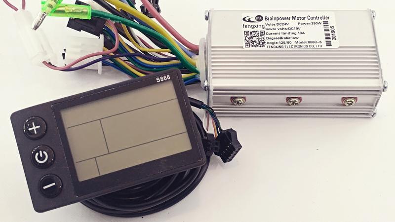 

Контроллер электровелосипеда с дисплеем 350W 24V C24 866C-6 (16642)