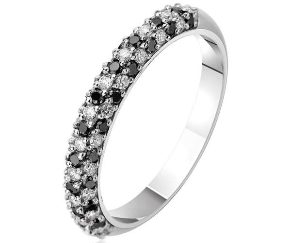 

Кольцо-дорожка из белого золота с бриллиантами "Бриллиантовая россыпь", КД7422/1ЧЕРН, 16.5 размер