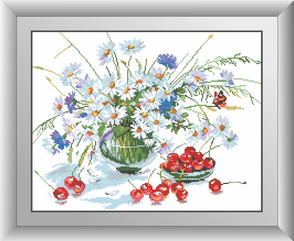 

Набор алмазной живописи Dream Art Ромашки и черешня