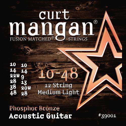 

Струны для акустической гитары Curt Mangan 39001 Med-Light Phosphor 12-String (10-48)