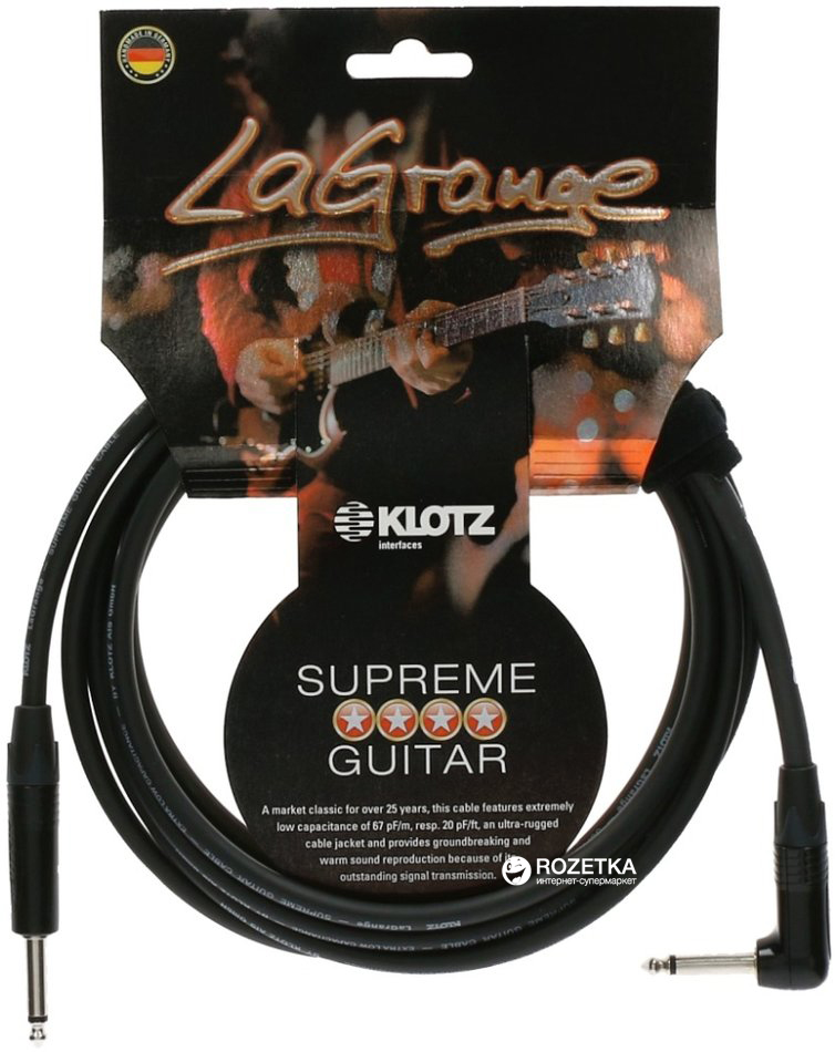 

Инструментальный кабель Klotz LAPR0450 4.5 м