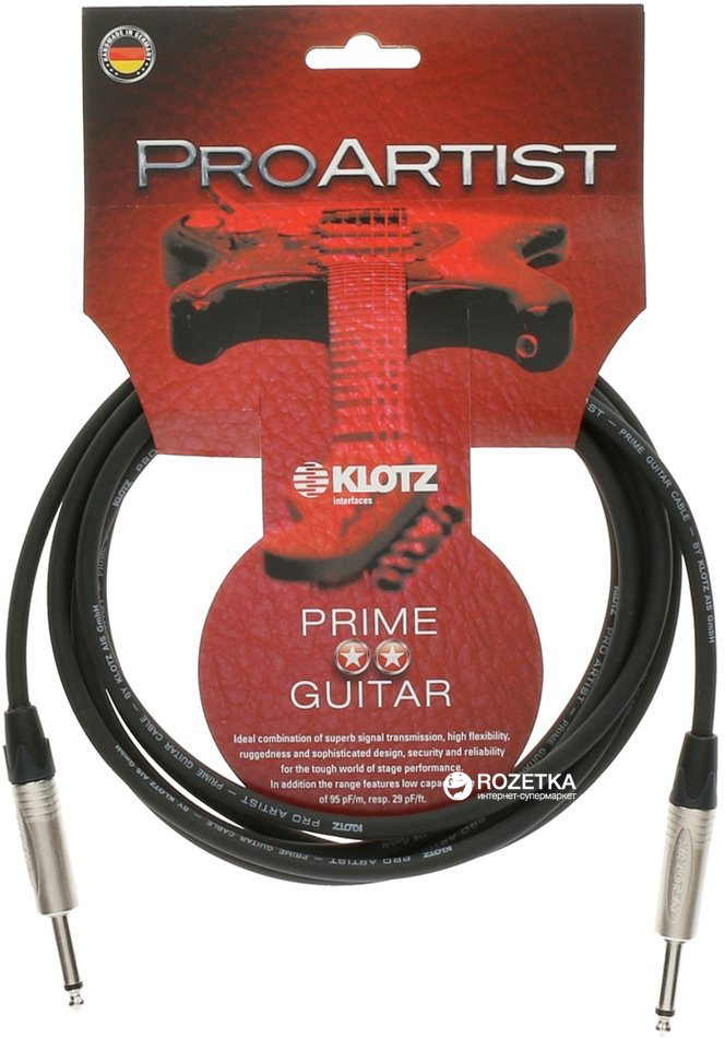 

Инструментальный кабель Klotz PRON090PP 9 м