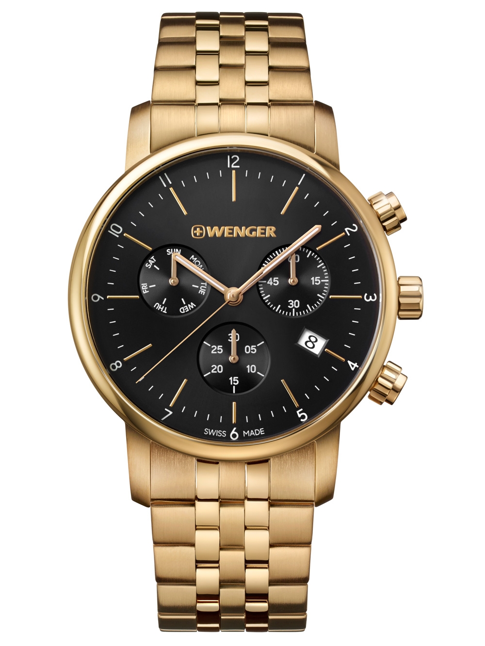 

Часы Wenger 01.1743.103 Urban Classic Chronograph 44mm 10ATM