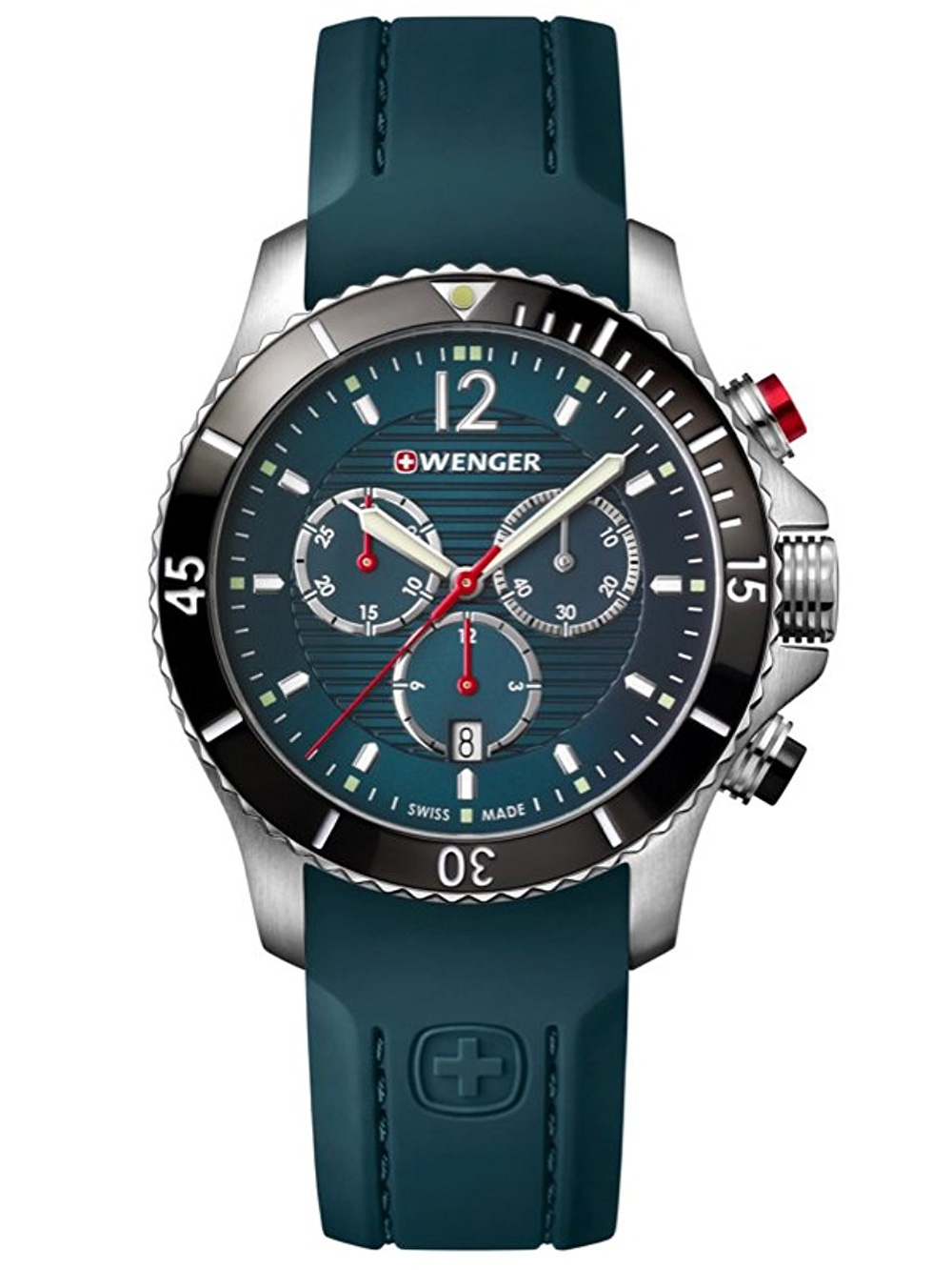 

Часы Wenger 01.0643.114 Seaforce Chronograph 43mm 20ATM