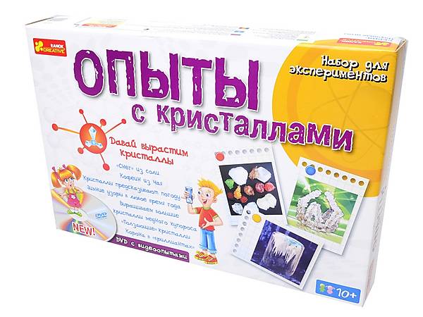 

Детские эксперименты «Опыты с кристаллами» RANOK-CREATIVE (0320)