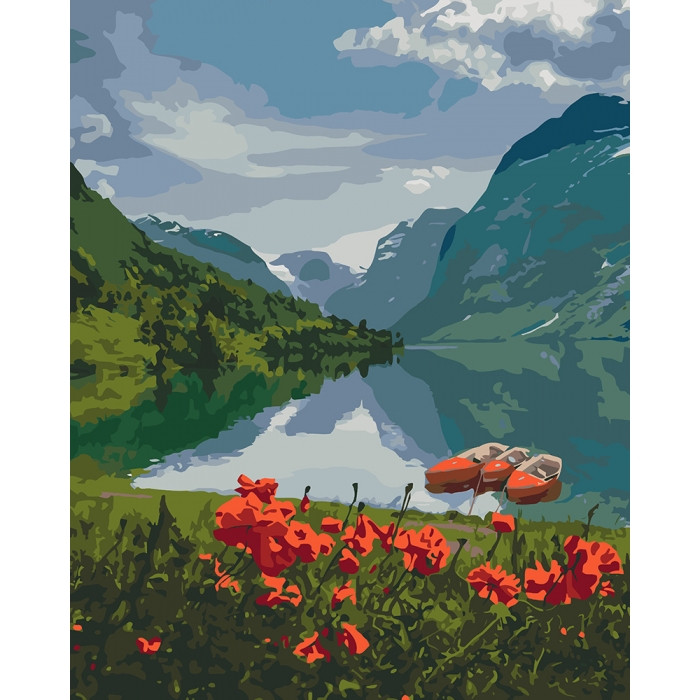 

Картина по номерам. "Красота Норвегии" 40*50см KHO2256