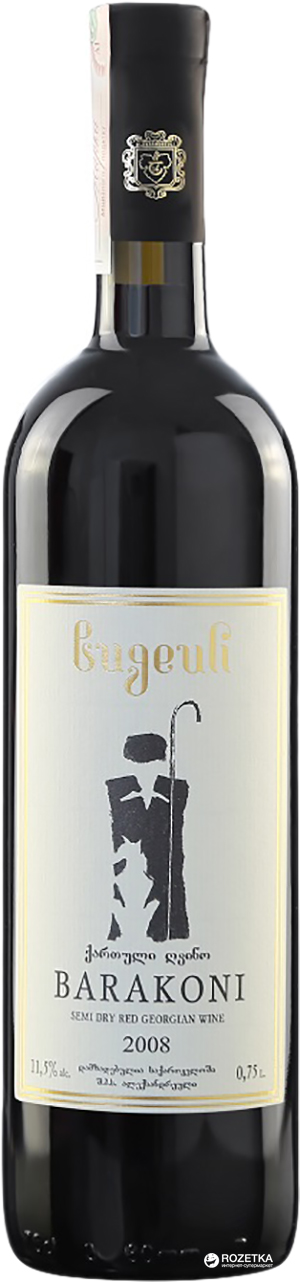 Акция на Вино Bugeuli Баракони красное полусухое 0.75 л 11.5% (4860004130129) от Rozetka UA