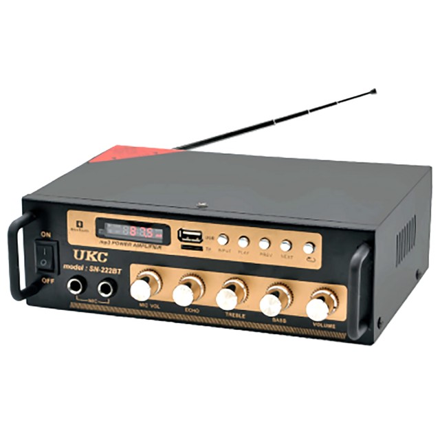 

Усилитель AMP SN 222 BT звуковой с пультом управления