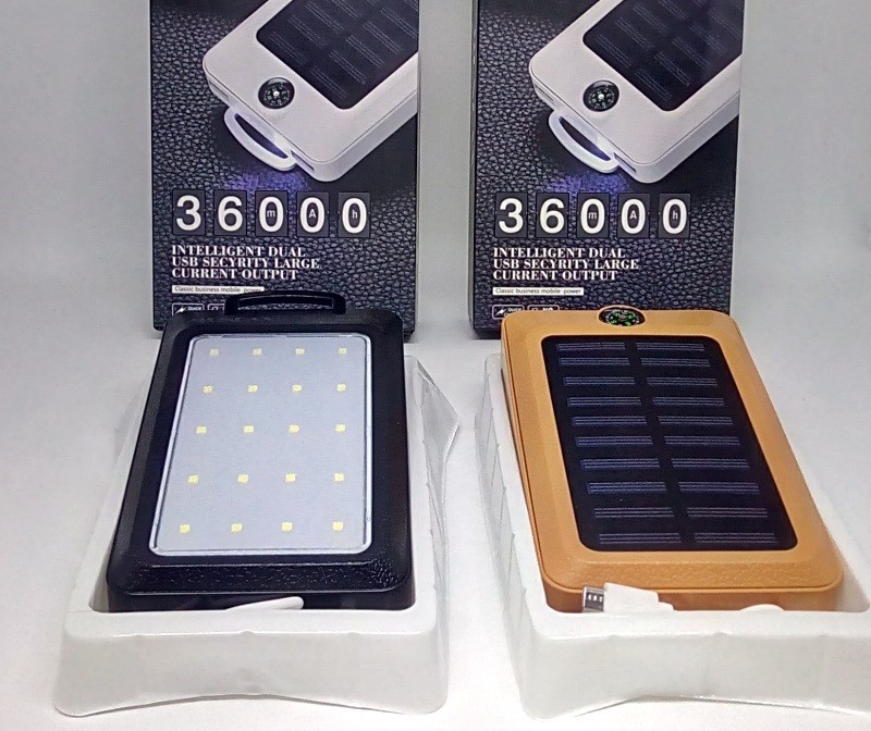 

Зарядное устройство POWER BANK Метал Solar 36000mAh