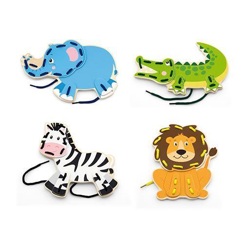 

Шнуровка Дикие животные Viga Toys 4,5х21х19 см Разноцветный 000013207