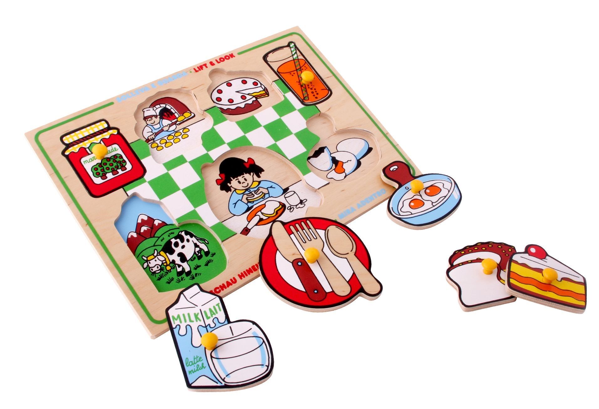 

Рамка-вкладыши Завтрак 7 деталей Lam Toys 29х20х0,9 см Разноцветный 000014328