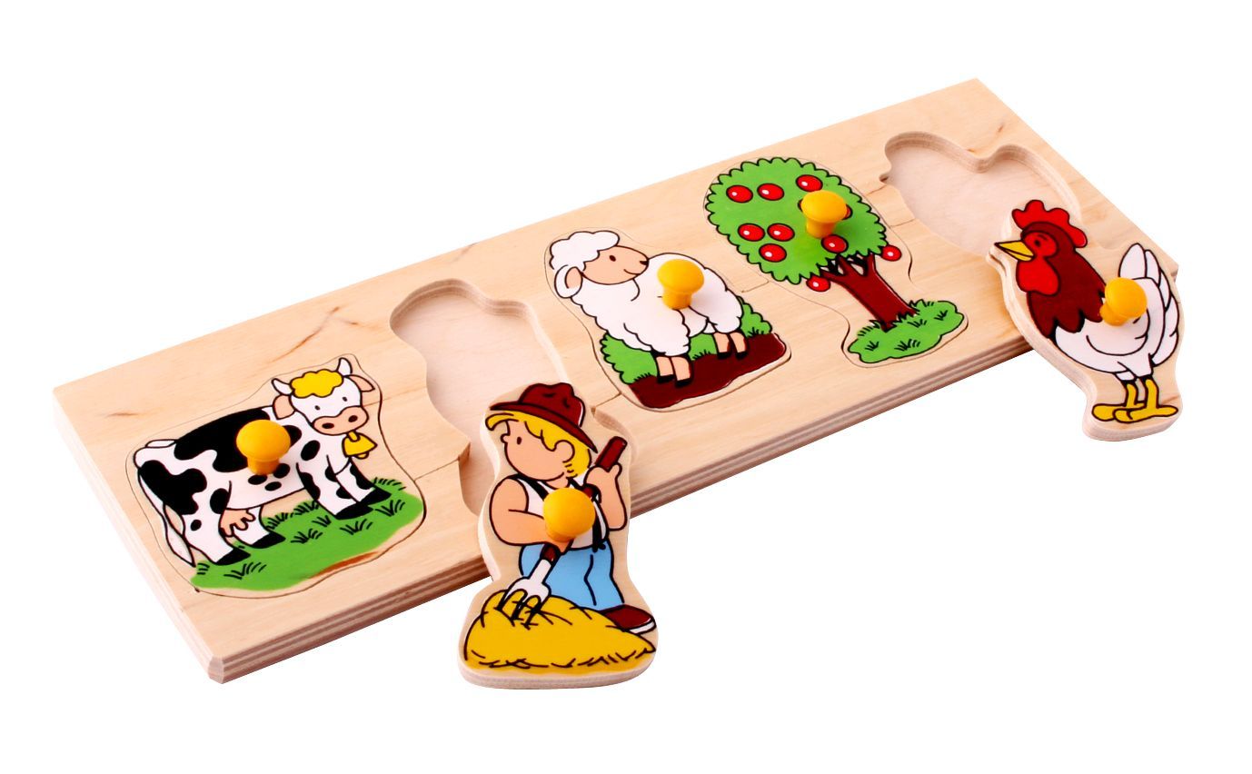 

Рамка-вкладыши Ферма 5 деталей Lam Toys 29х20х0,9 см Разноцветный 000014359