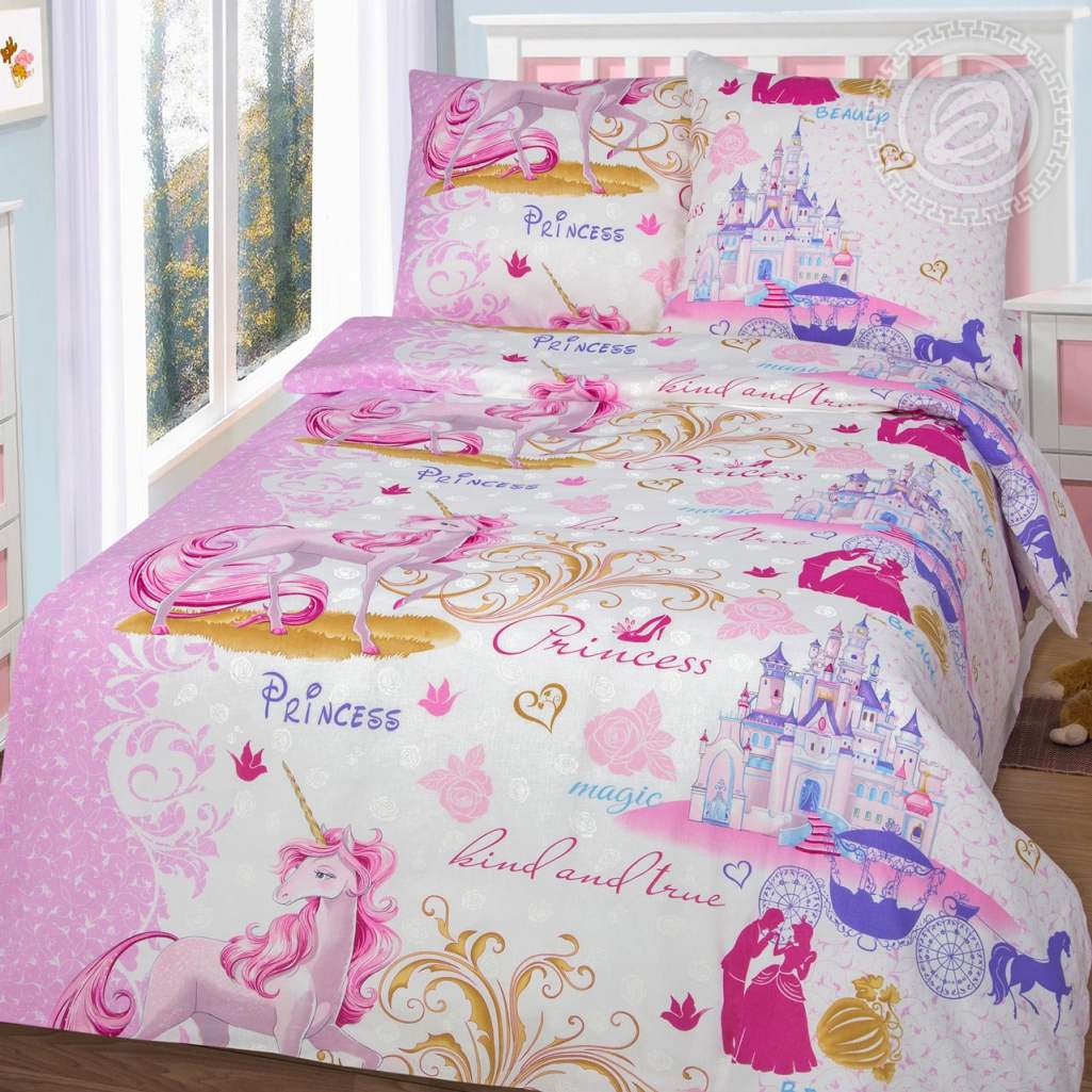 

Постельное белье для девочек CottonTwill 150х220 см Розовый 000013913