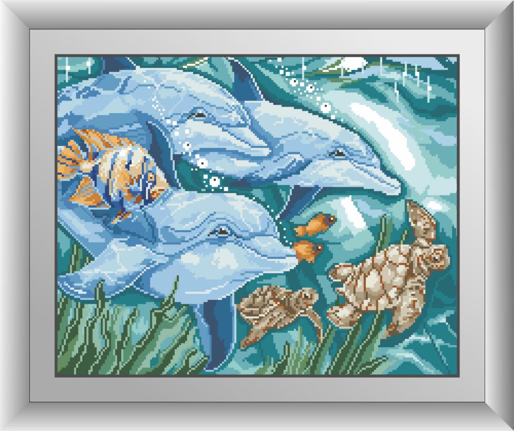 

Набор алмазной живописи Dream Art Три дельфина