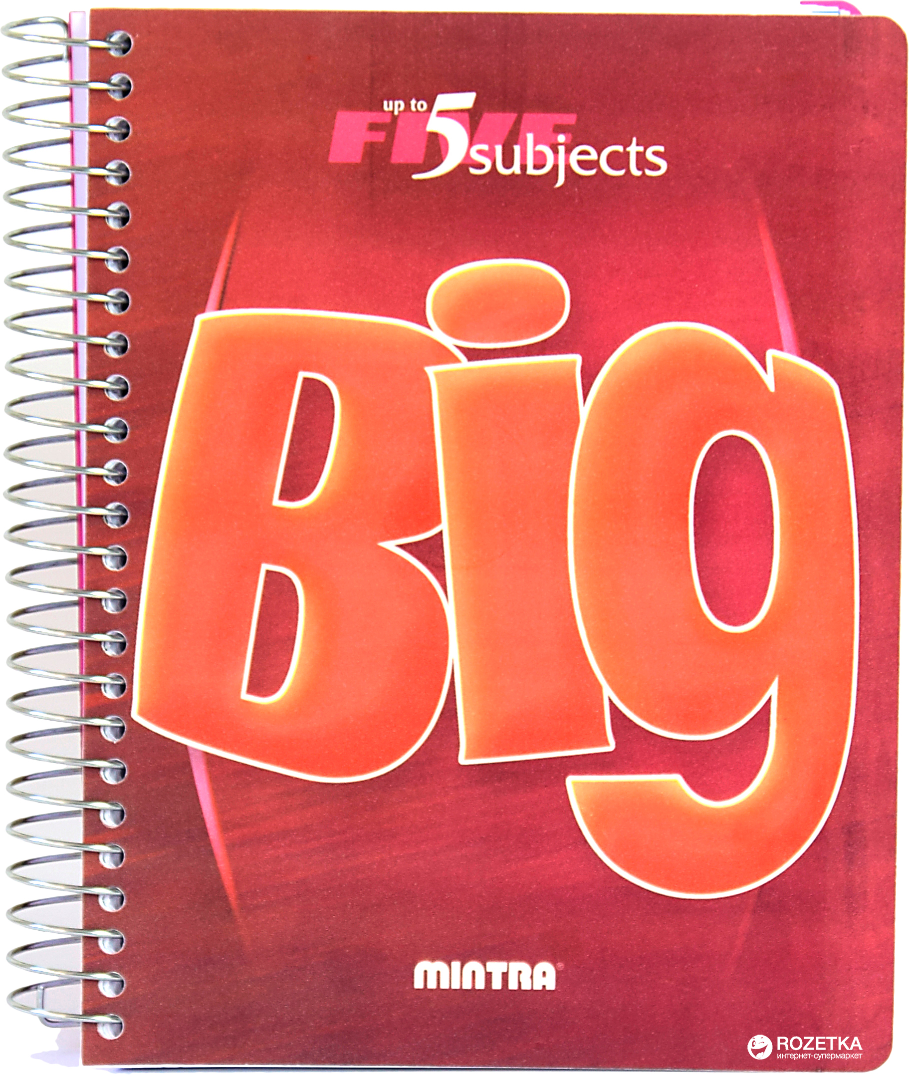 

Блокнот Mintra Big A5 в клетку 160 листов Красный (982452)